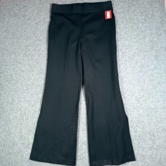 Spanx Womens Perfect Pant Double Slit Sz 1X Black Ponte Knit Work Comfy Lux NWT - Picture 3 of 13